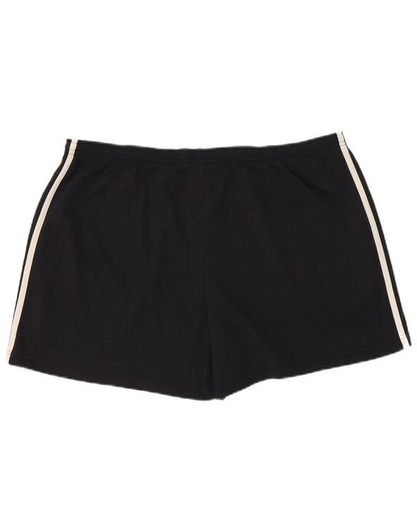 ADIDAS Damen Sportshorts UK 22 3XL Schwarz Polyester