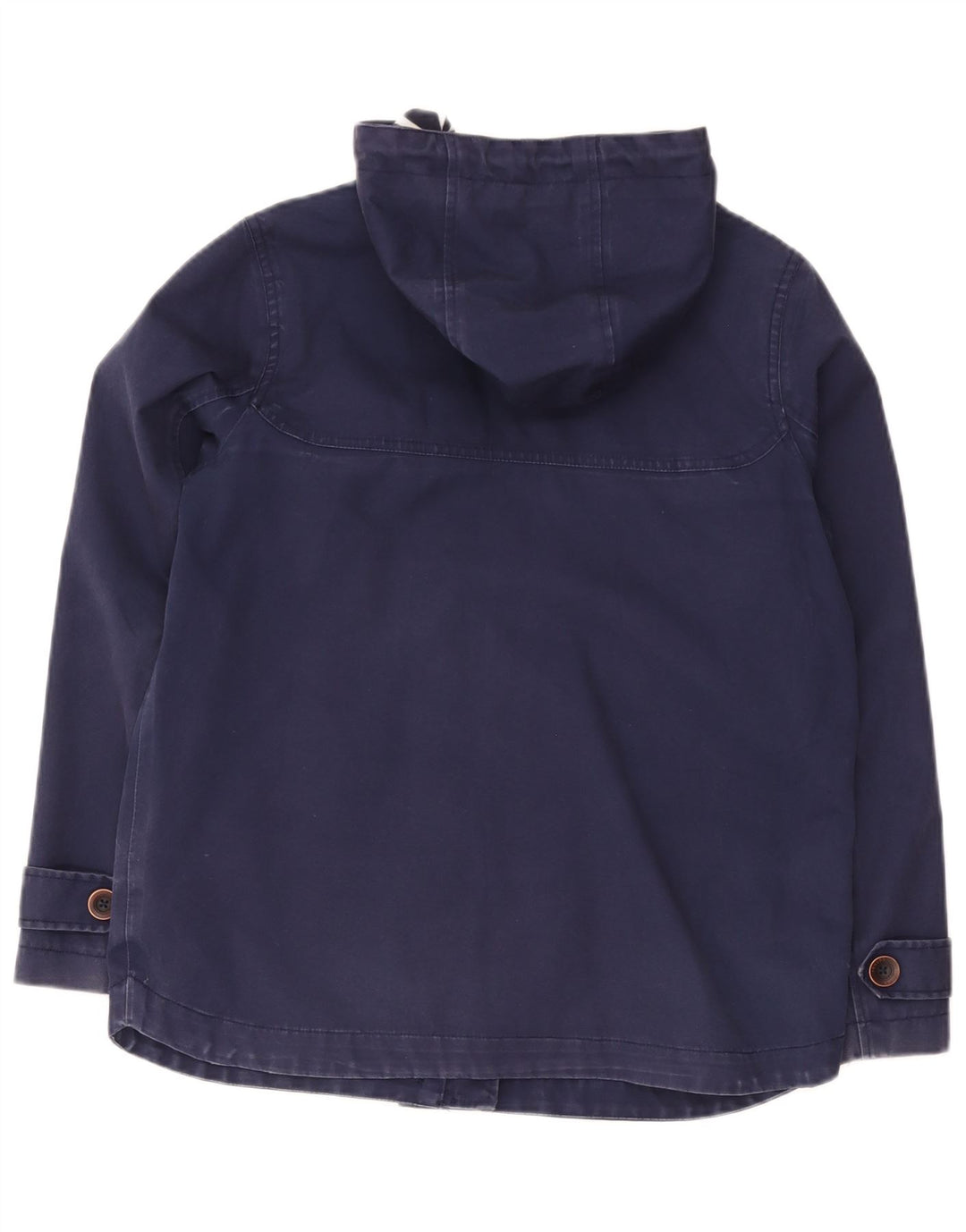 Joules Damen-Regenmantel mit Kapuze, UK 12, mittelmarineblau, Baumwolle
