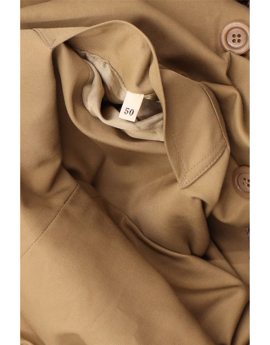 Vintage Damen Wendemantel IT 50 XL Beige