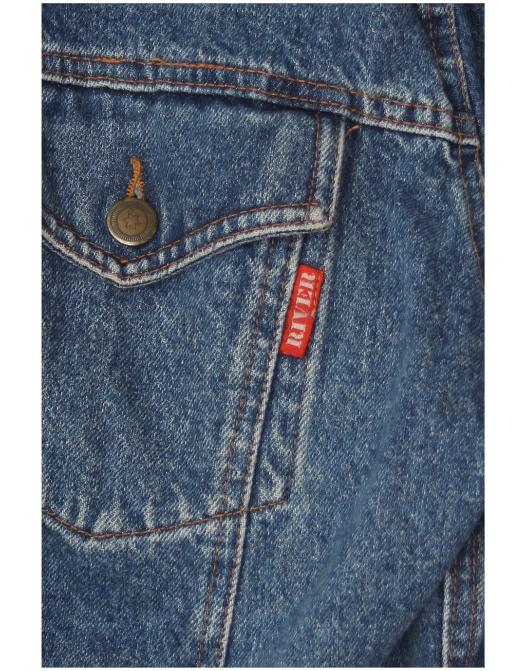 River Herren Jeansjacke UK 42 XL Blau