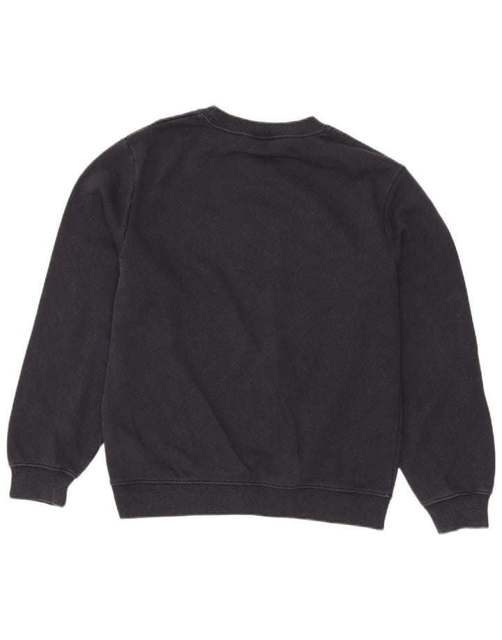 Nike Jungen-Sweatshirt mit Grafik, 10–11 Jahre, mittelgroß, schwarze Baumwolle