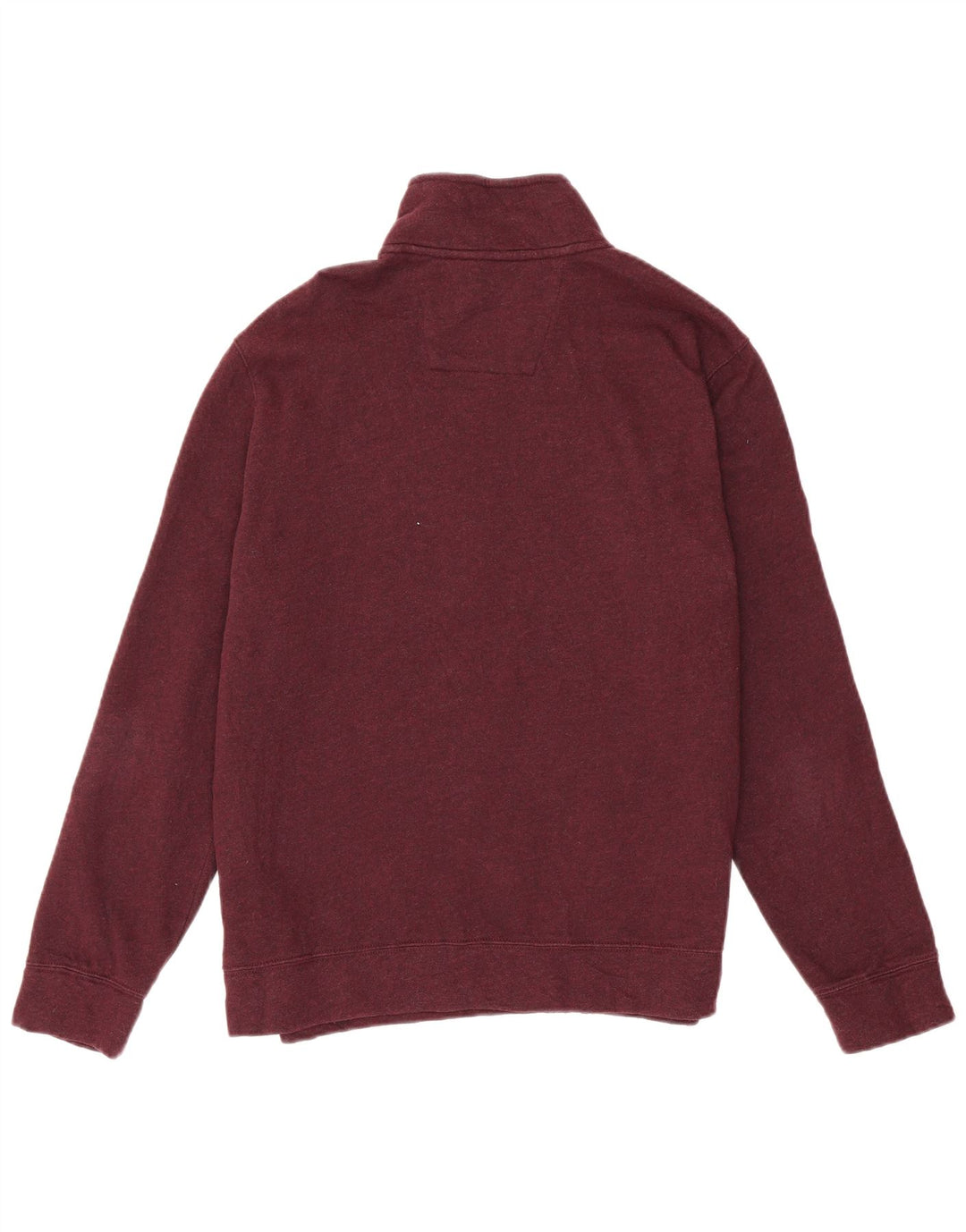 Nautica Herren-Sweatshirt mit Reißverschluss am Hals, mittlere Burgunder-Baumwolle