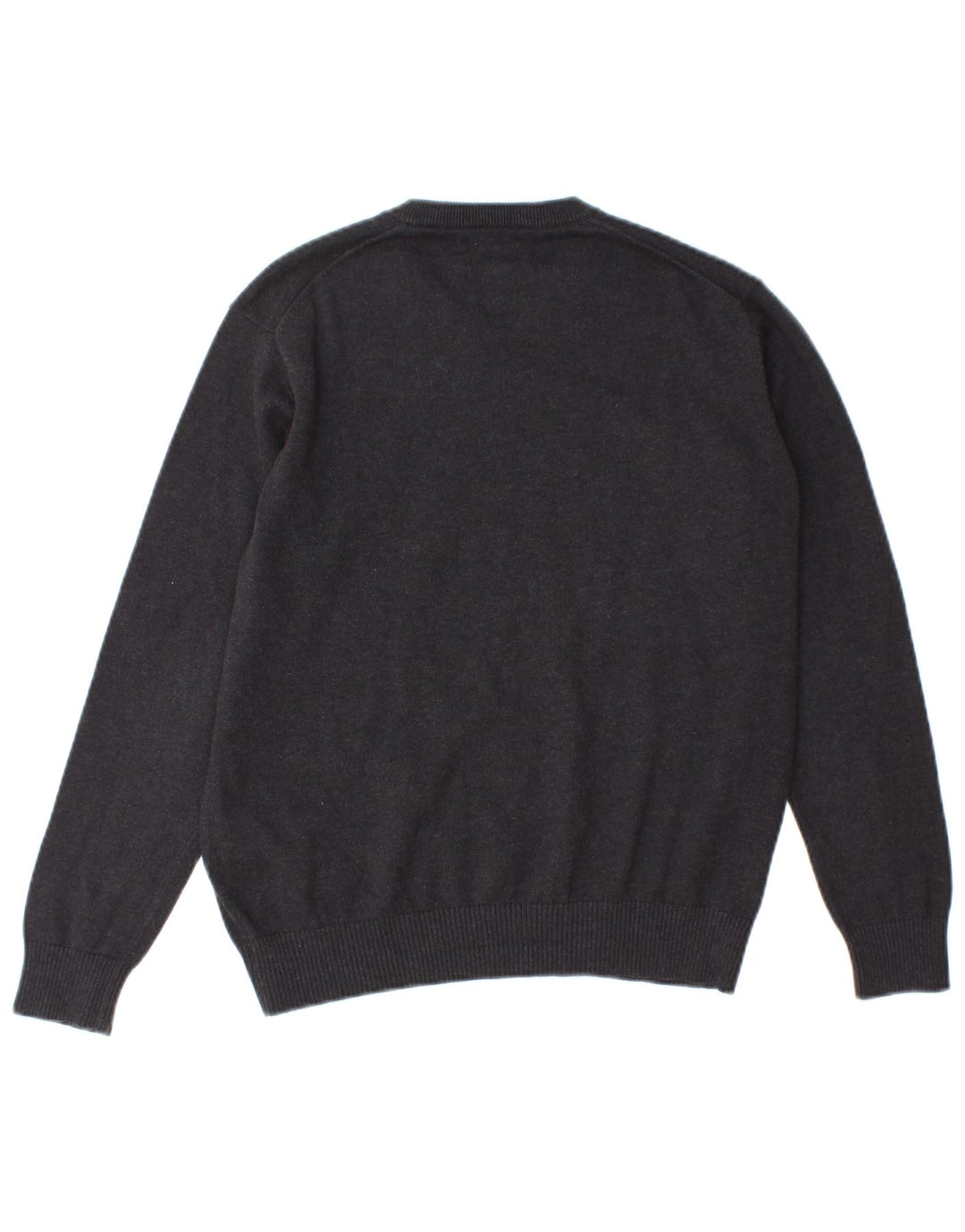 Gant Jungen-Pullover mit V-Ausschnitt, 13–14 Jahre, graue Baumwolle
