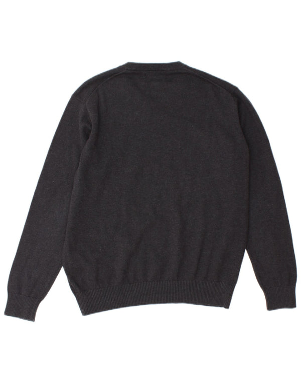 Gant Jungen-Pullover mit V-Ausschnitt, 13–14 Jahre, graue Baumwolle