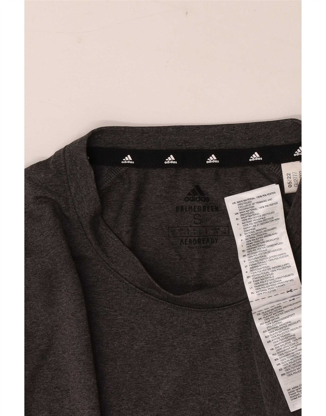 Adidas Herren Aeroready T-Shirt Top Small Grau Polyester