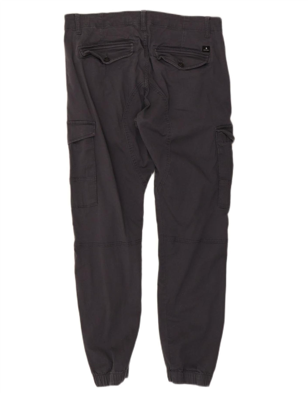 JACK & JONES Herren Paul Tapered Joggers Cargohose W36 L29 Graue Baumwolle