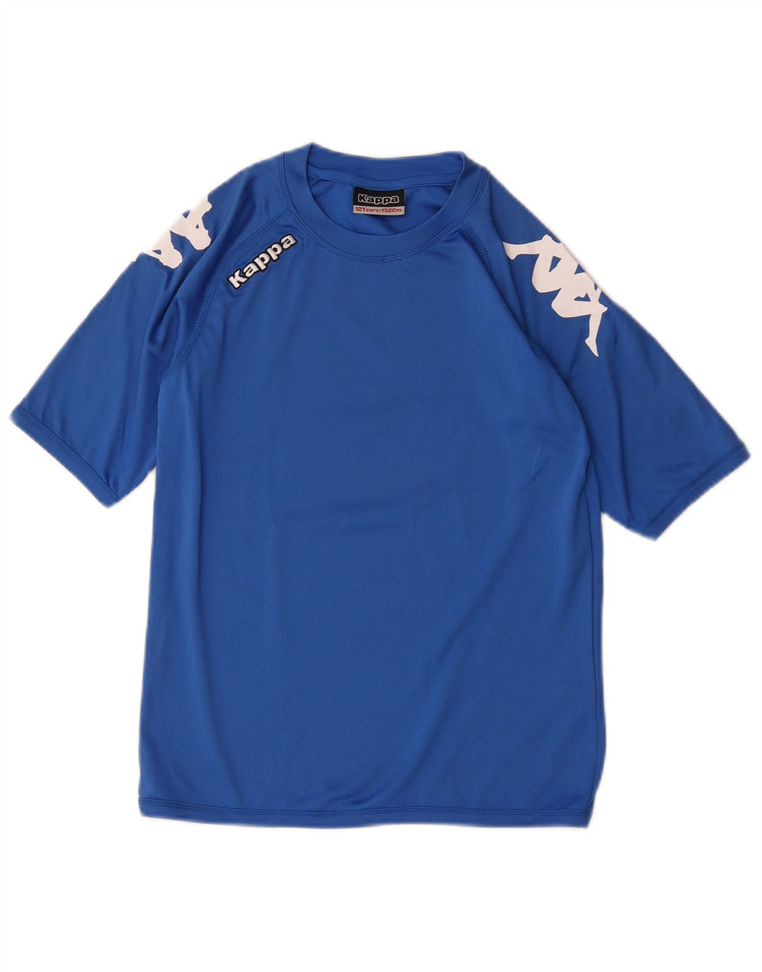 Kappa Grafik-T-Shirt für Jungen, 11–12 Jahre, blaues Polyester