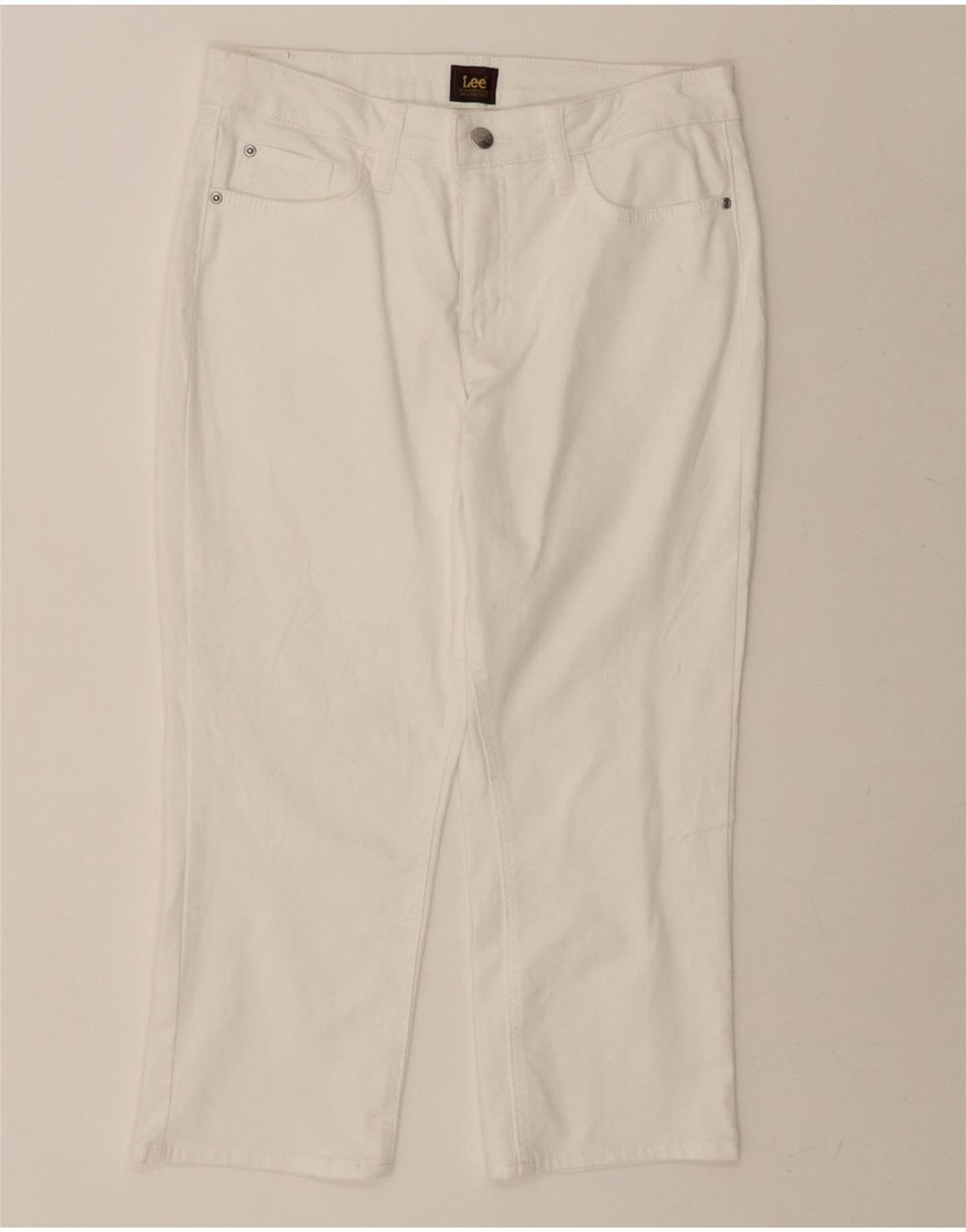 LEE Womens Capri Jeans US 12 Large W32 L21 White Cotton Vintage Lee and Second-Hand Lee from Messina Hembry 