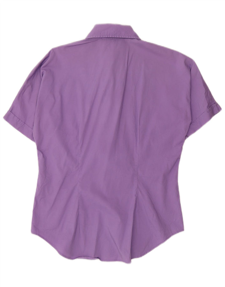 Ralph Lauren Damen Kurzarmhemd US 8 Medium Lila
