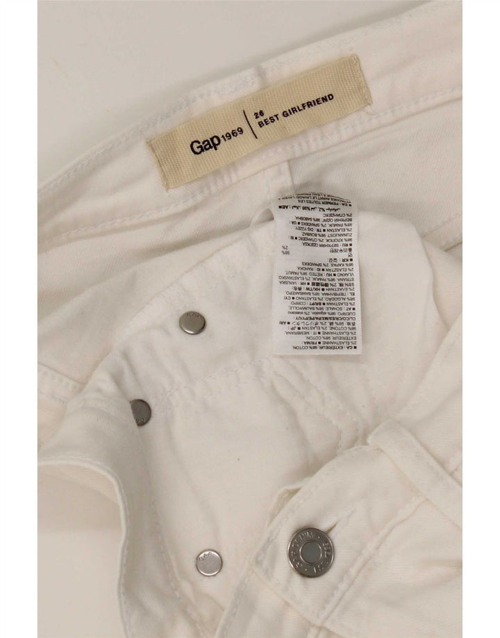 Gap Damen Slim Jeans W26 L26 Weiße Baumwolle