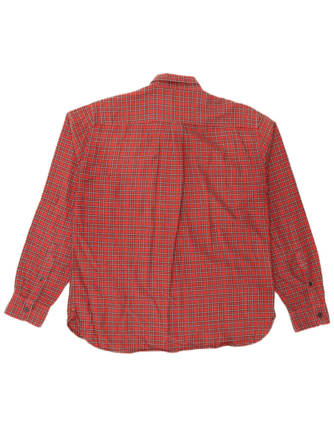 Dockers Herren-Flanellhemd mit Standard-Passform, groß, rot kariert, Baumwolle