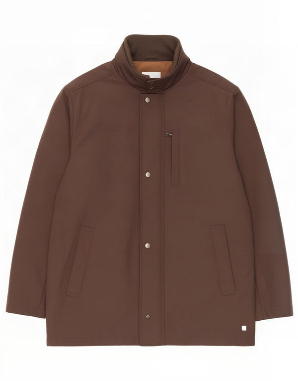 Hugo Boss Herren Utility-Jacke EU 58 3XL Braunes Polyester