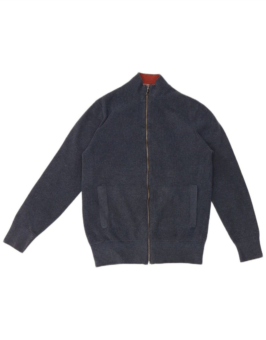 Marks & Spencer Herren-Strickjacke aus Polyester in mittlerem Marineblau
