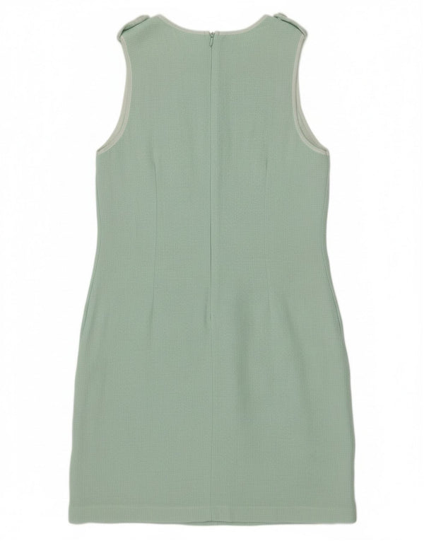 Benetton Damen Ärmelloses Etuikleid UK 4 XS Türkis