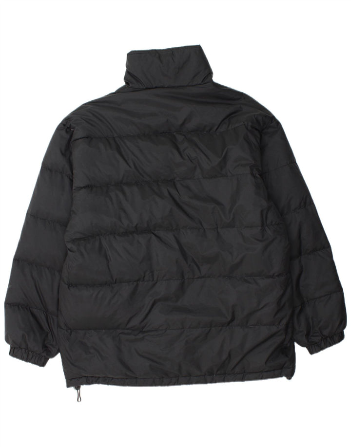 LE FROG Herren Loose Fit Wattierte Jacke UK 38 Medium Schwarz Polyamid