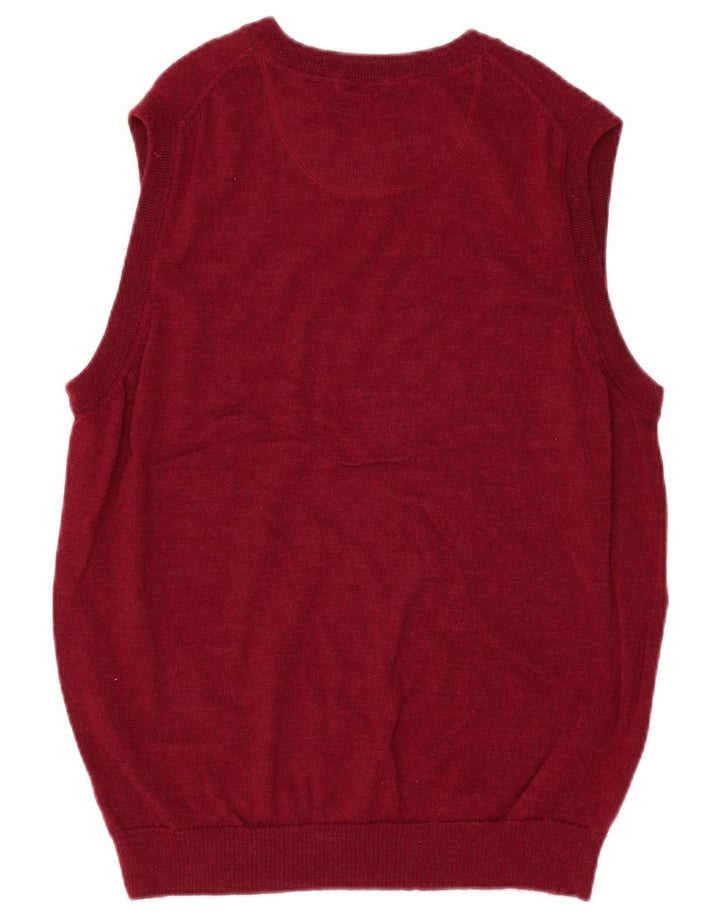 Orvis Herren-Weste-Tanktop aus Merinowolle in mittlerer Burgunderrot