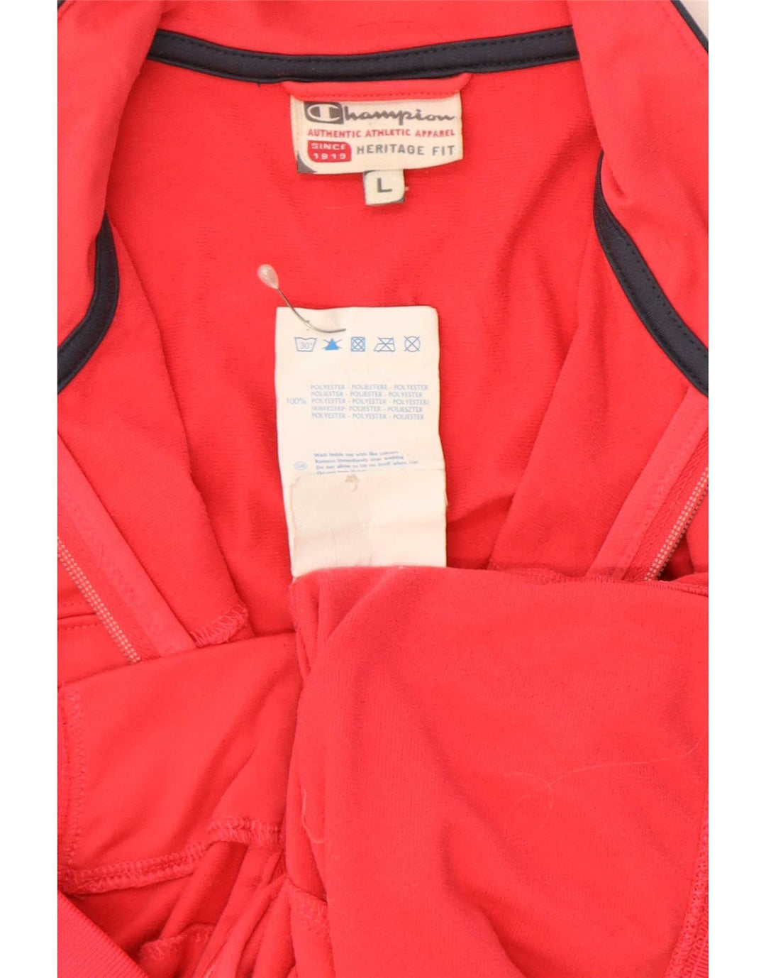 Champion Womens Heritage Fit Trainingsanzug-Oberjacke UK 16 Large Rot Polyester