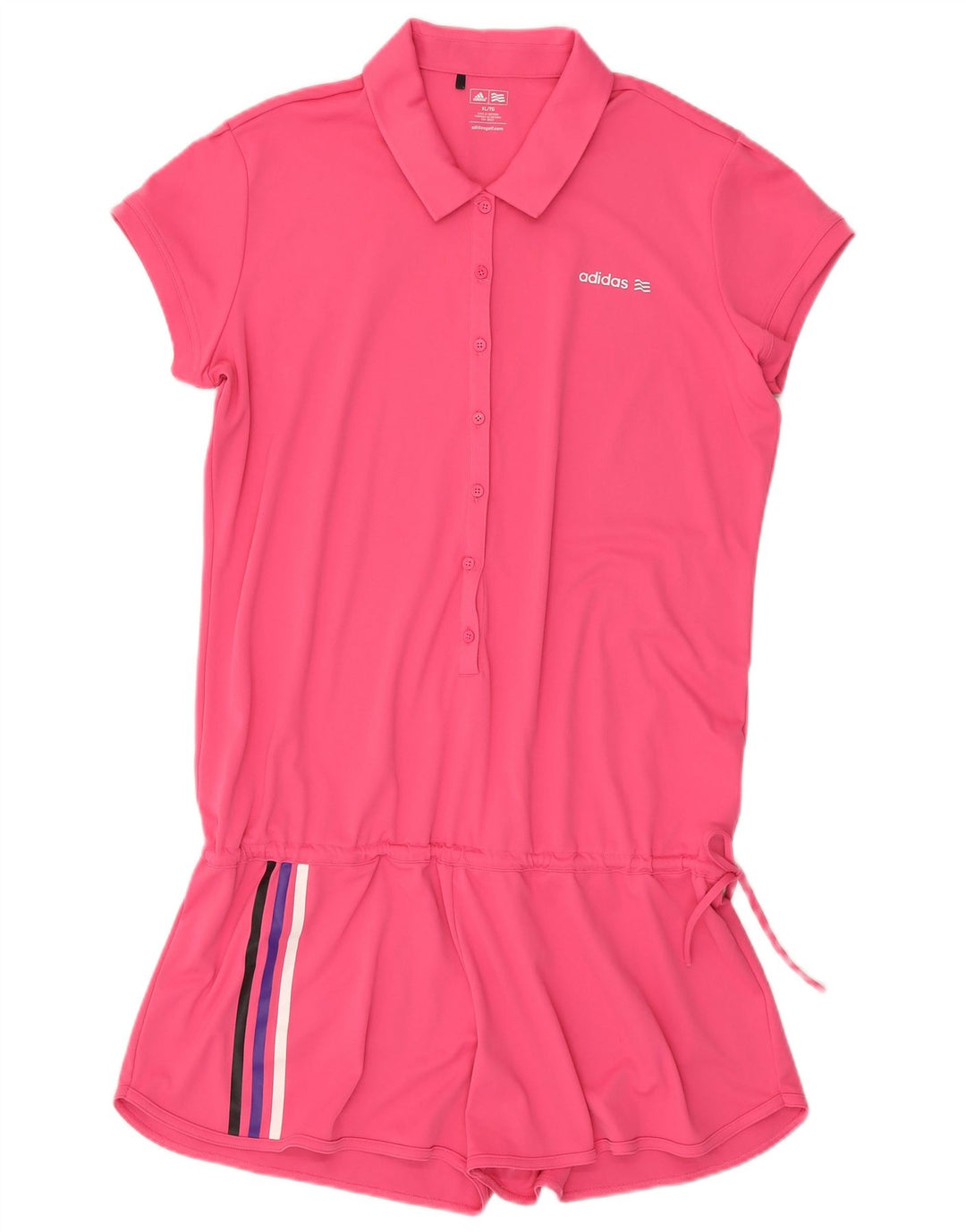 Adidas Damen Playsuit UK 18 XL Rosa Polyester