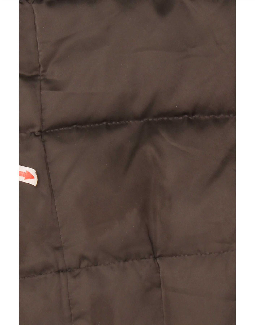 Zara Wattierter Damenmantel mit Kapuze, UK 12, Mittelbraun, Polyester