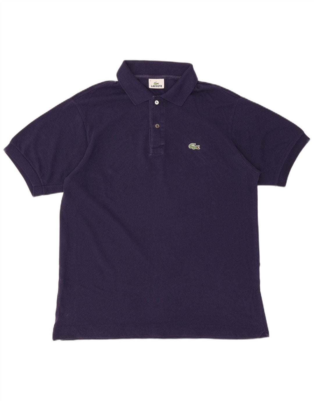 LACOSTE Herren-Poloshirt, Größe 4, mittelgroß, marineblau, Baumwolle