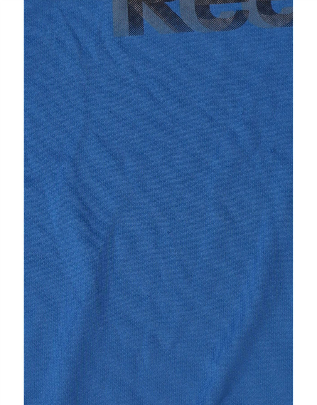 Reebok Herren Grafik-T-Shirt-Oberteil Mittelblaues Colourblock-Polyester