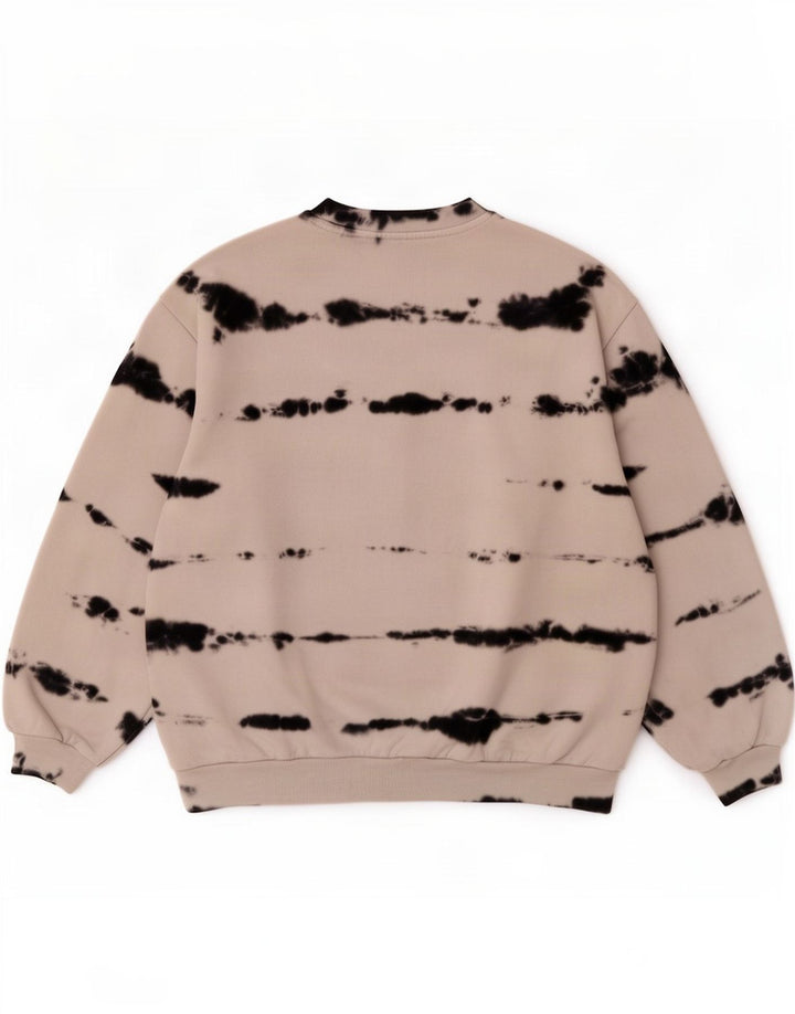 Levi's Herren-Sweatshirt-Pullover, mittlere, cremefarbene Batik-Baumwolle