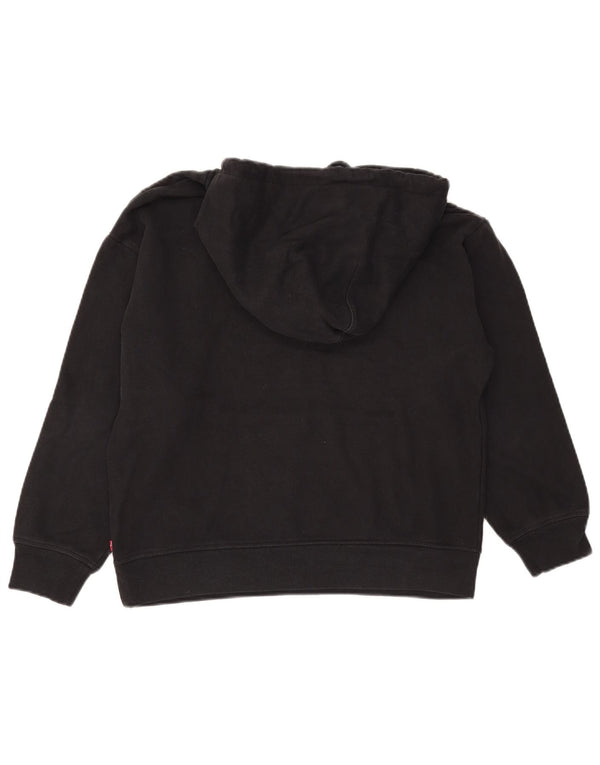 LEVI'S Damen-Kapuzenpullover mit Grafik, übergroß, Gr. 10, Größe S, Schwarz, Baumwolle