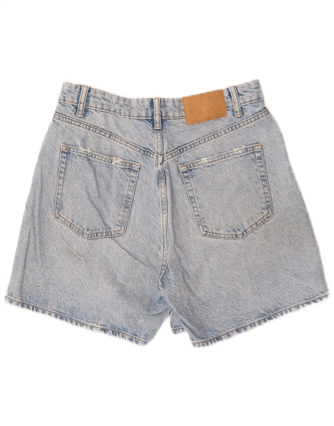 Zara Damen Jeansshorts EU 40 Medium W30 Blaue Baumwolle