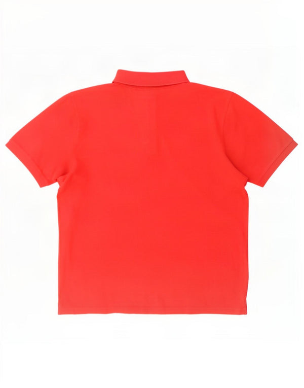 Trussardi Jeans Mens Polo Shirt 2XL Red Cotton
