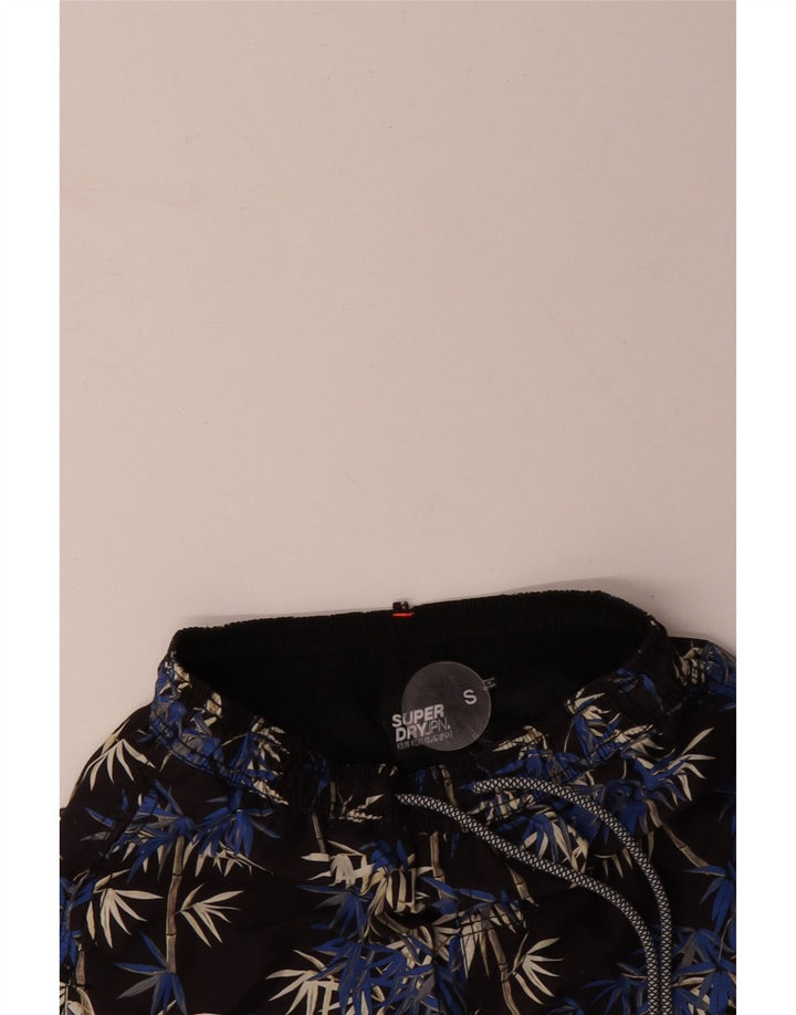 SUPERDRY Badeshorts für Damen, Größe S, schwarz, geblümt, Polyester