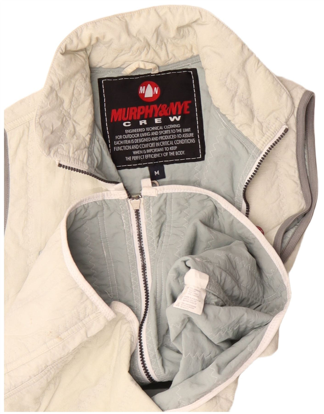 Murphy & Nye Herrenweste UK 38 Medium Off White Polyamid