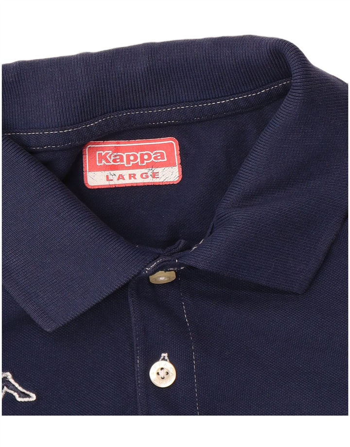 Kappa Herren-Poloshirt, groß, Marineblau