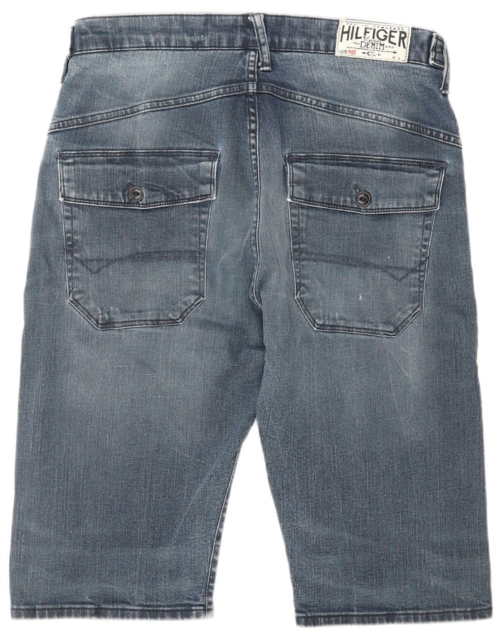 Tommy Hilfiger Herren Curtis Distressed Denim Shorts W32 Mittelblau