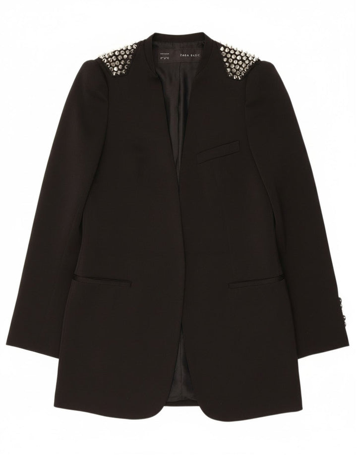 Offene Blazerjacke für Damen von Zara, Gr. 12, mittelschwarz