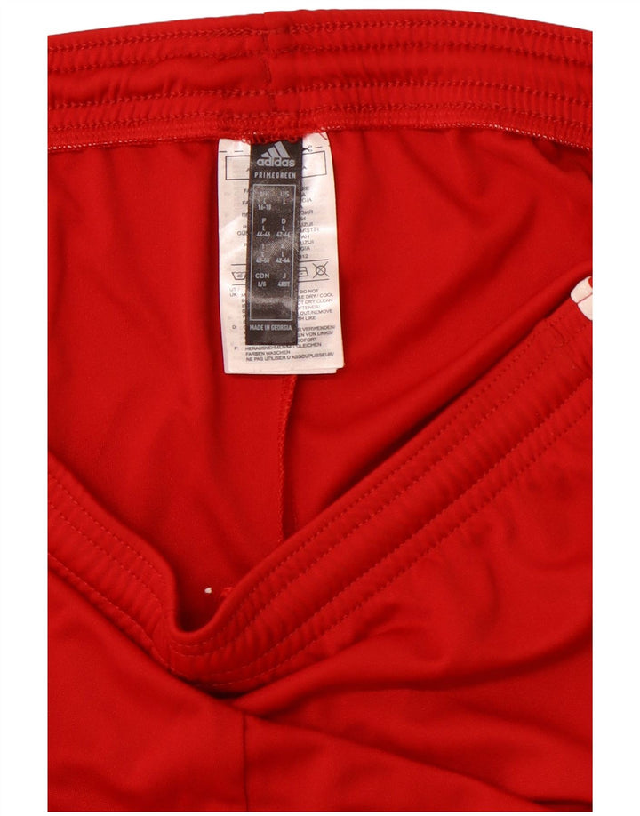 ADIDAS Damen Aeroready Sport Shorts UK 16/18 Large Rot Polyester