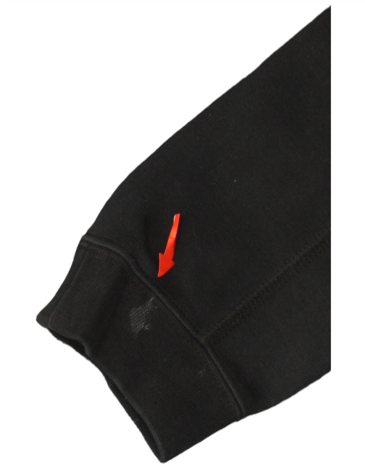 Nike Herren-Kapuzenpullover mit Reißverschluss, mittelschwarz, Baumwolle