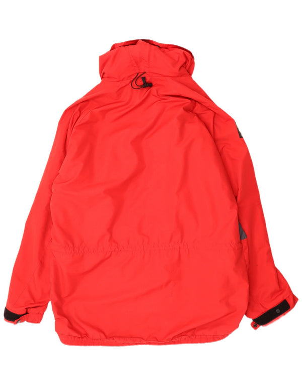 Paramo Womens Nikwax Analogy Hooded Ski Jacket UK 18 XL Red Colourblock
