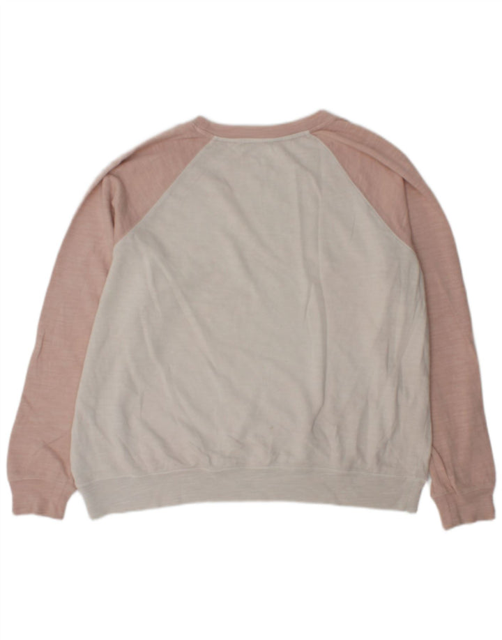 Marks & Spencer Damen-Sweatshirt-Pullover UK 16 Large Off White Colourblock