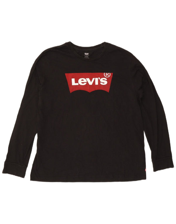 Levi's Herren Standard Fit Graphic Top Langarm XL Schwarz Baumwolle