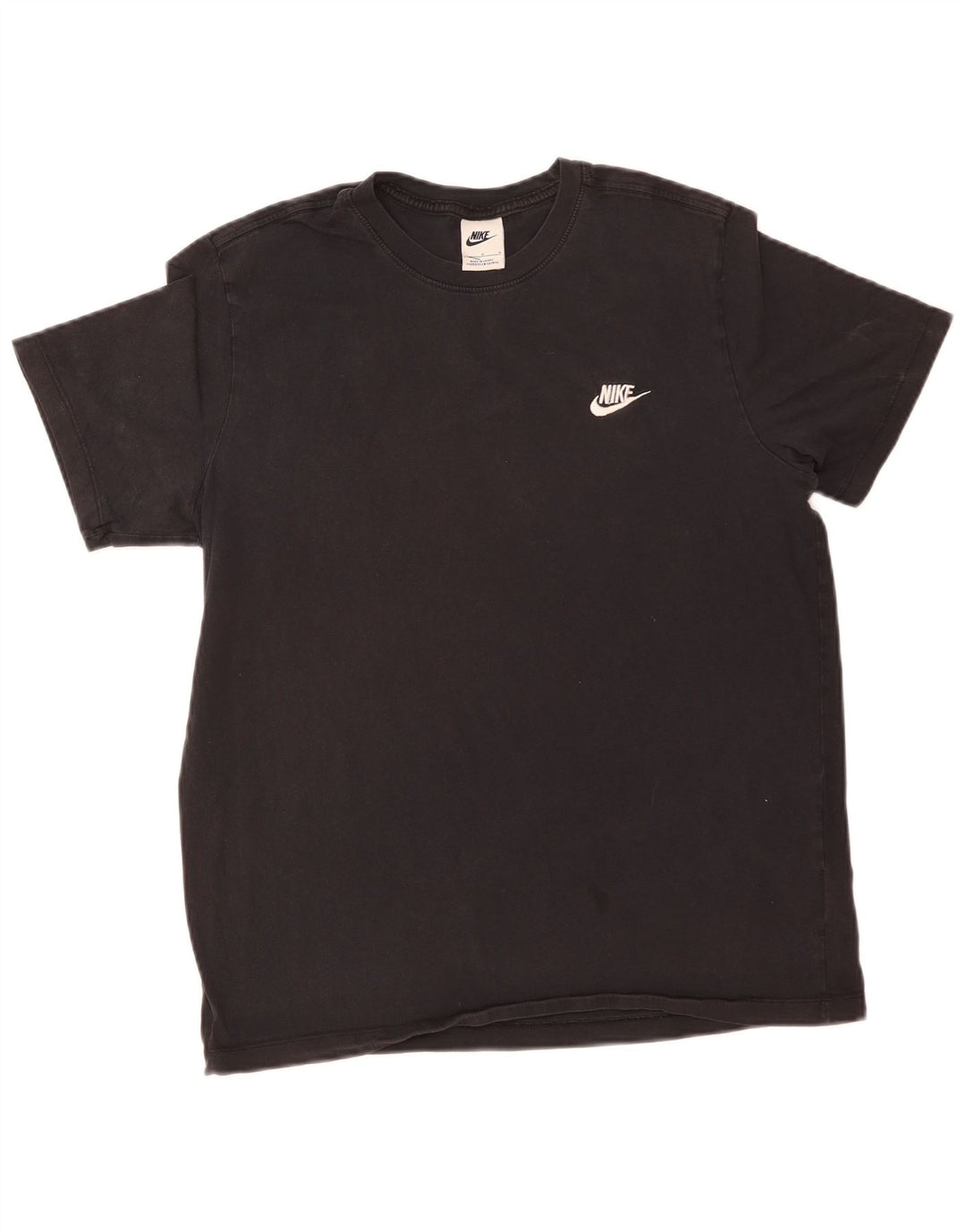 Nike Herren T-Shirt Top Large Schwarz Baumwolle