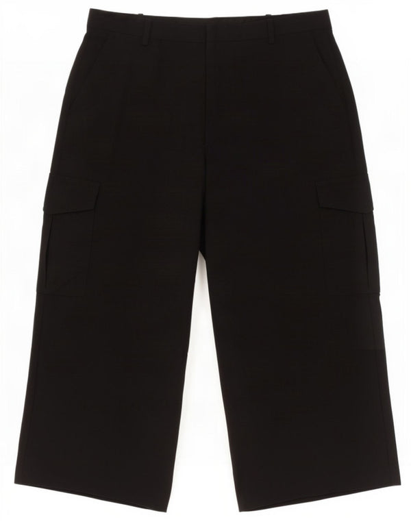Marks & Spencer Damen Gerade Cargohose UK 18 XL W38 L28 Schwarz