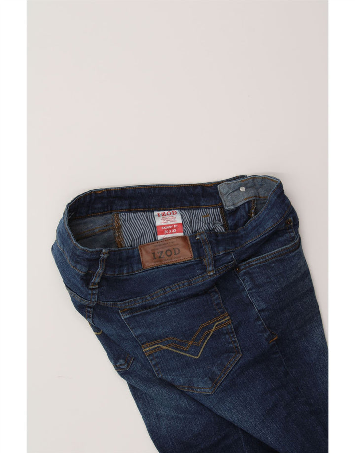 IZOD Mens Skinny Jeans W30 L32 Blue Cotton Vintage Izod and Second-Hand Izod from Messina Hembry 