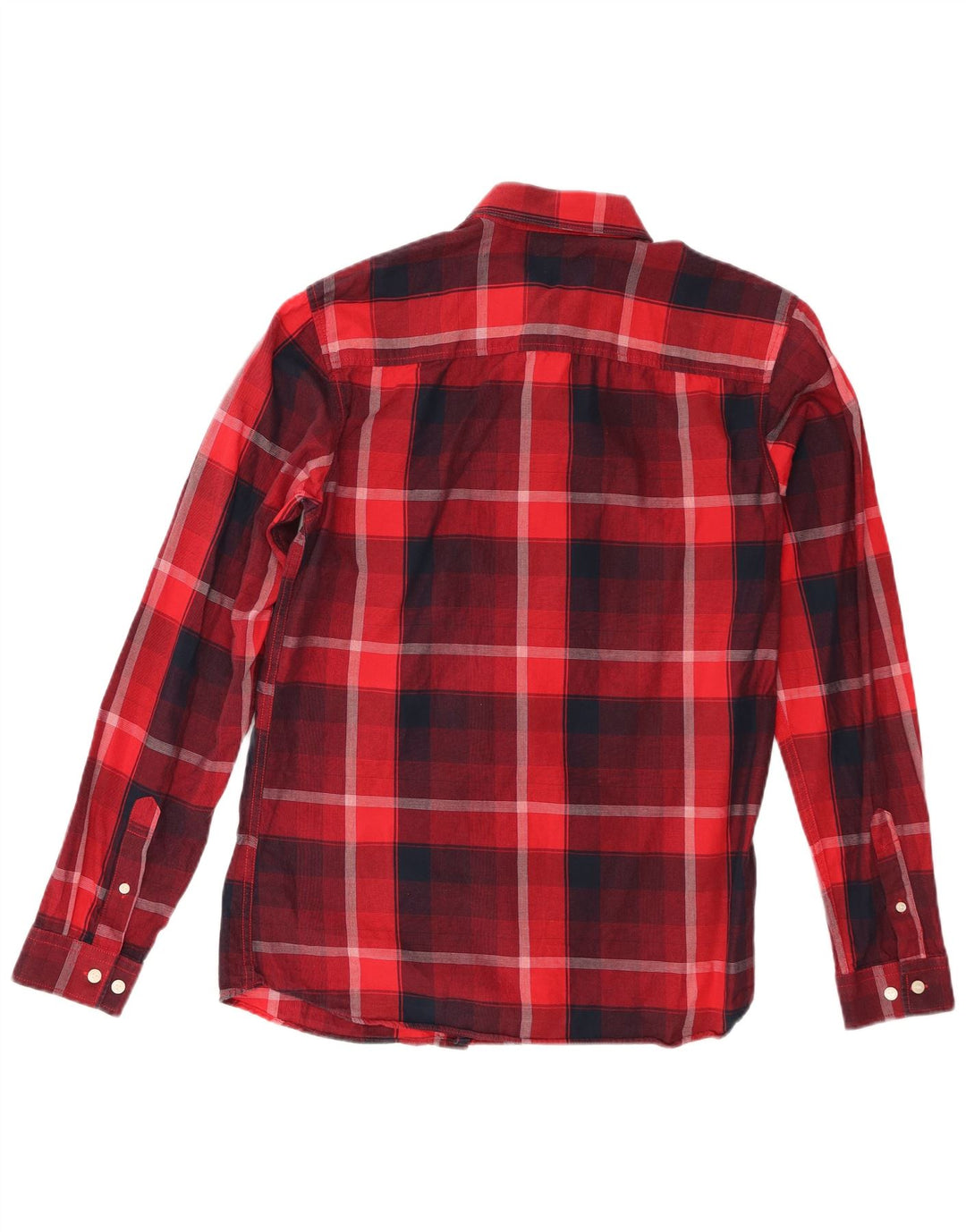 Jack & Jones Herrenhemd aus mittelroter Karo-Baumwolle