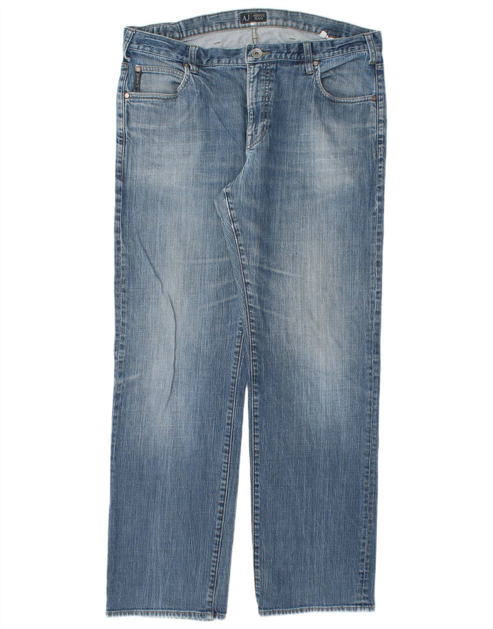 ARMANI Herren Straight Jeans W38 L34 Blau