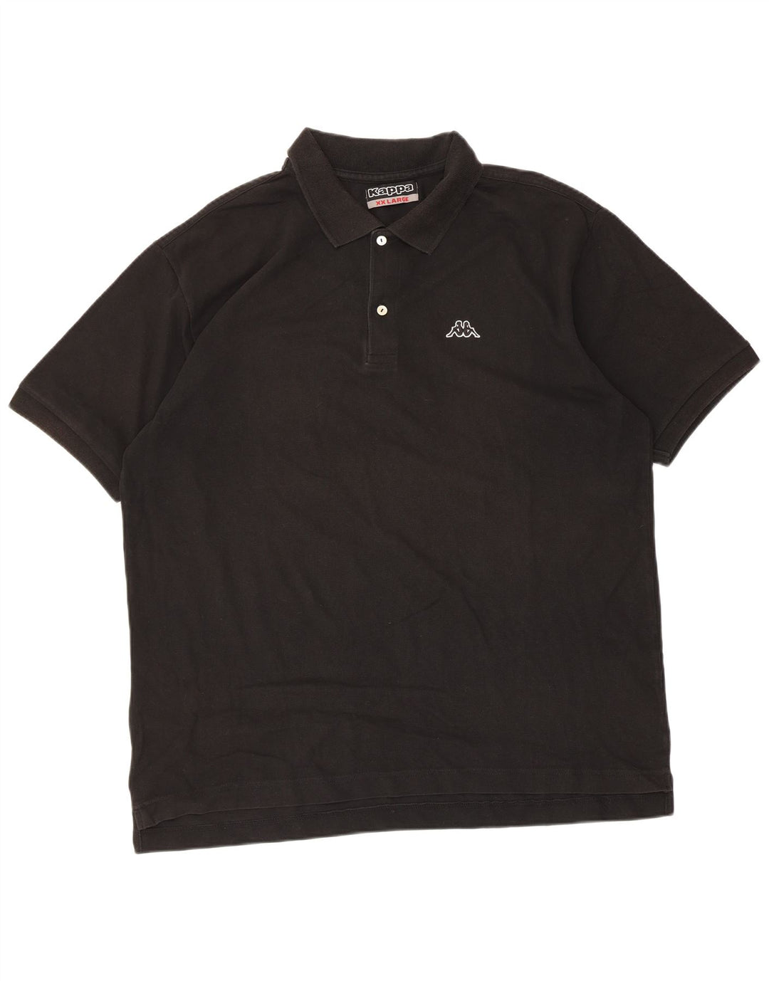 Kappa Herren Poloshirt 2XL Schwarz Baumwolle