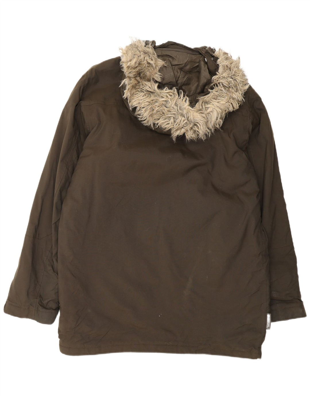 Mountain Warehouse Herren-Parka mit Kapuze, UK 38, mittelbraunes Nylon