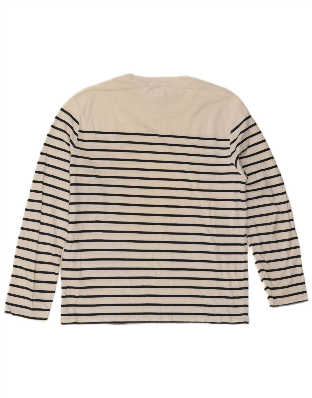 Levi's Herren-Oberteil, langärmelig, mittelweiß, gestreift, Baumwolle