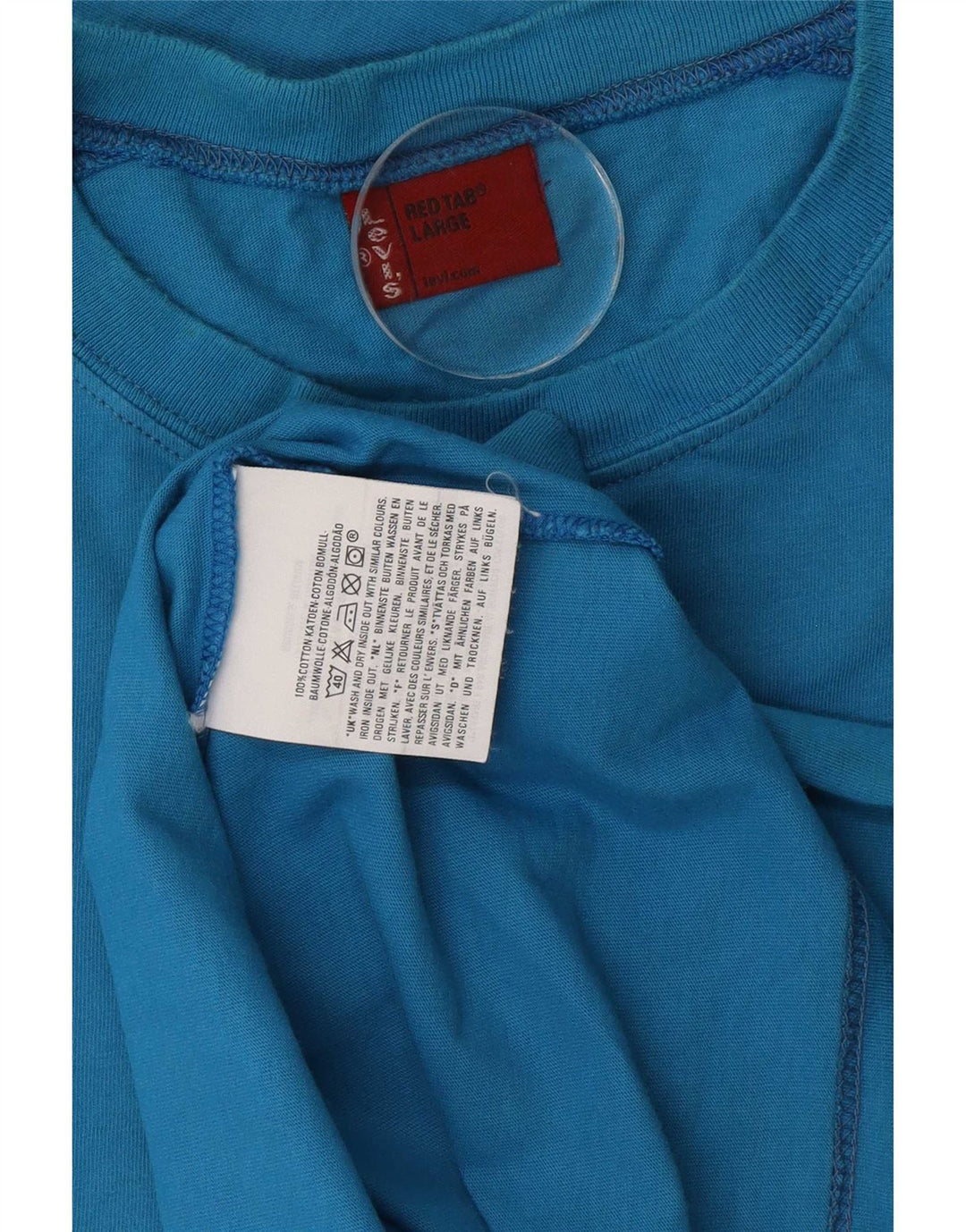 Levi's Herren-Oberteil mit Grafik, langärmlig, groß, blau, Colourblock-Baumwolle