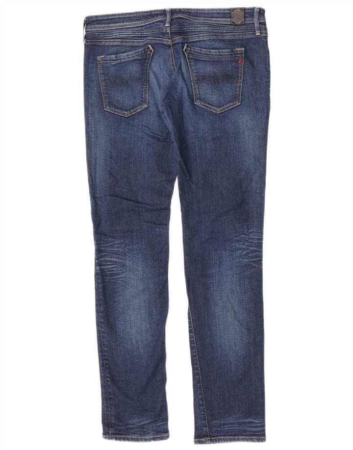 Replay Damen Jodey Straight Jeans W30 L32 Blaue Baumwolle