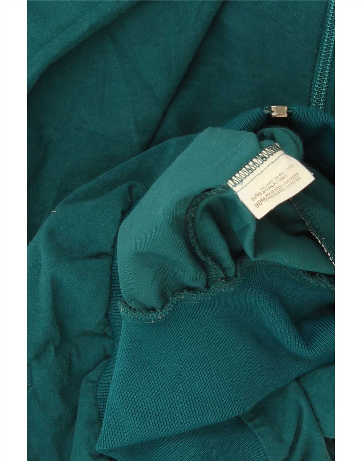 Asics Damen-Trainingsanzug-Top-Jacke IT 46 Large Grün Colourblock Retro